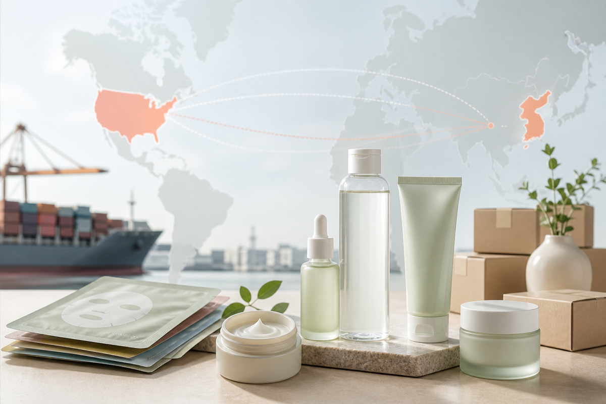 K-beauty products representing growth in the U.S. export market